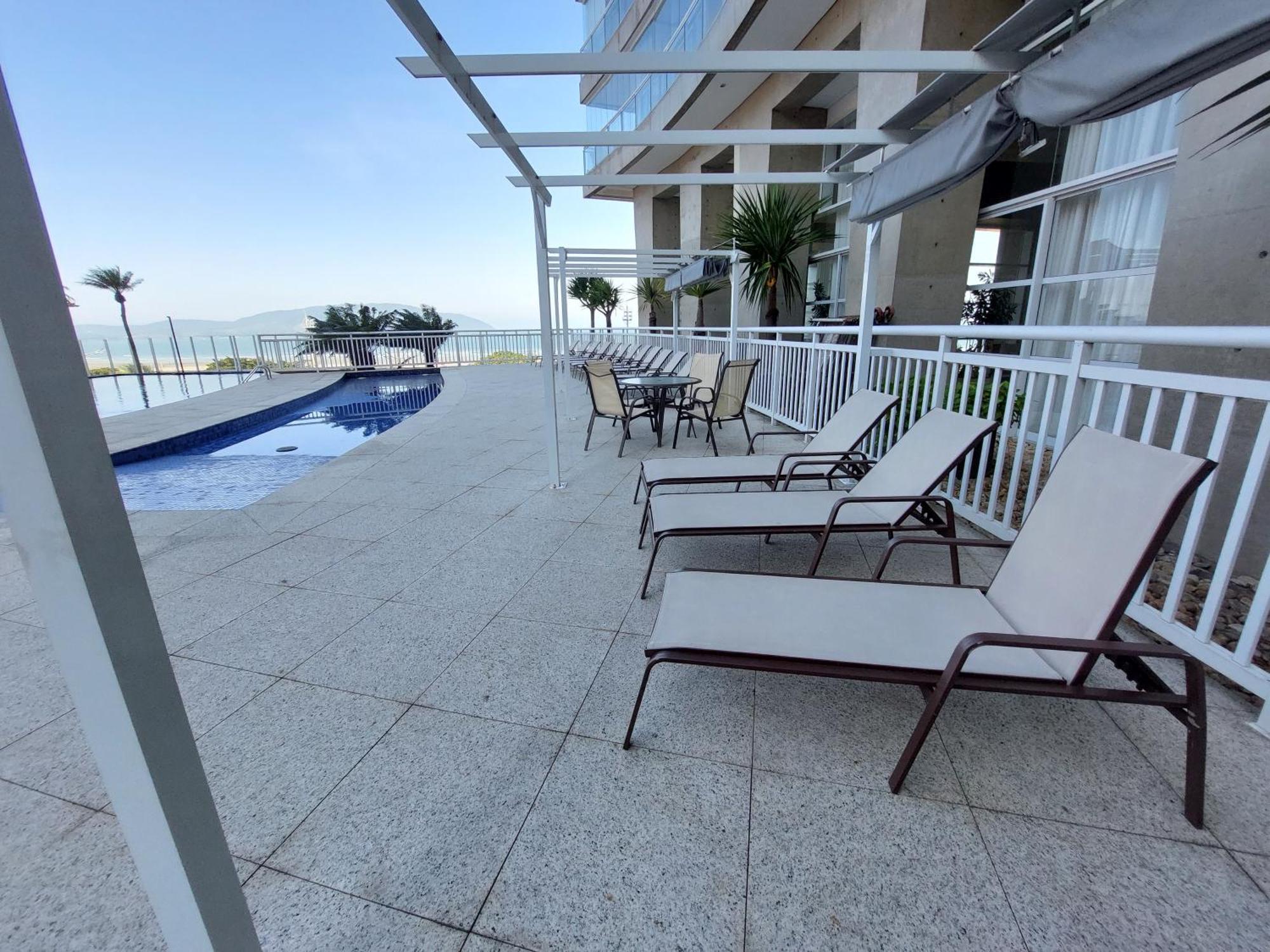 Book Santos - Condominio Unlimited - Apartamento Com Vista Mar E Apartamento Com Vista Piscina Exterior foto